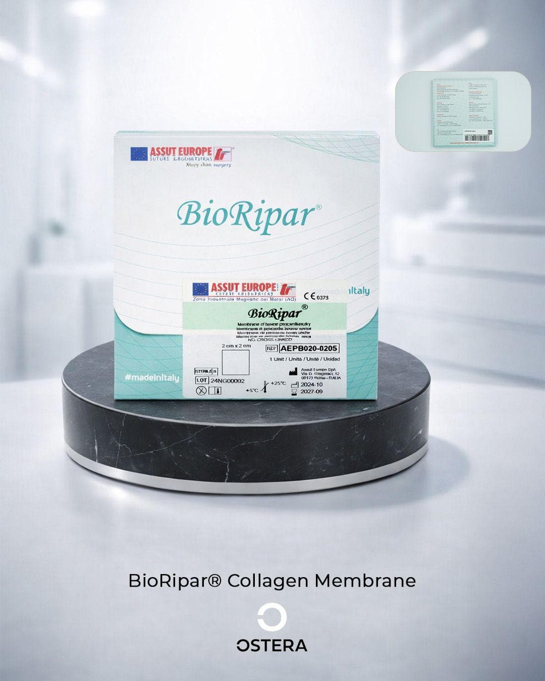 BioRipar® Collagen Membran — orijinal ürün fotoğrafı — CSR Dental